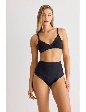 Bombacha modeladora ergonomica tiro alto de algodón & lycra doble. BRIGITTE