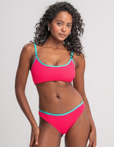 TOP Y BIKINI TEXTURA CON VIVO A CONTRATONO LOLA 1/5 DOLCISIMA