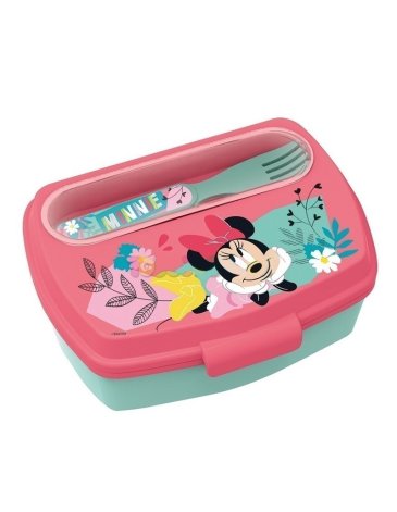 Venta por Mayor y Catalogo Taper Sandwichera + Cubiertos Minnie Mouse Wabro