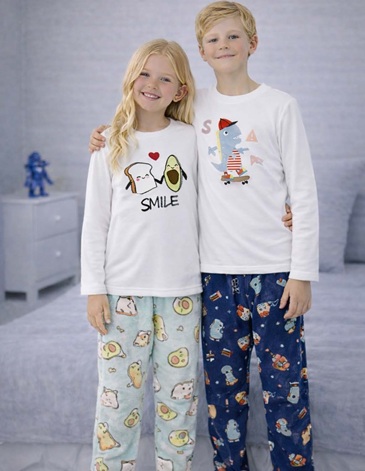 Pijama Polar Soft Con Bordado T4/16 MAXIMA