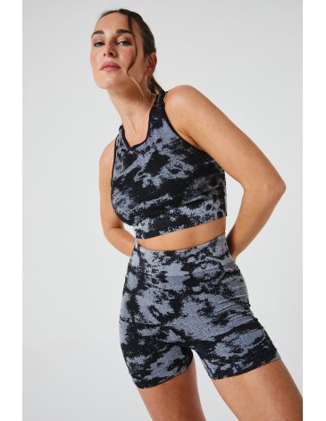 Conjunto top espalda cruzada y calza corta Talle Unico MAXIMA