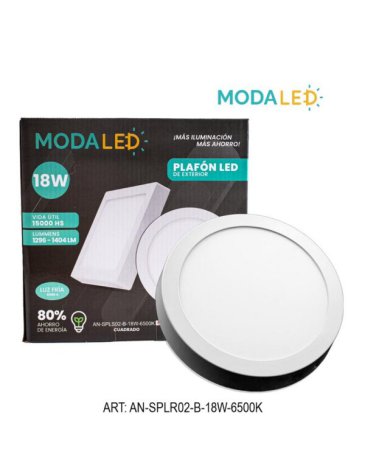 Plafon led 18w redondo frio 20cm Moda Led