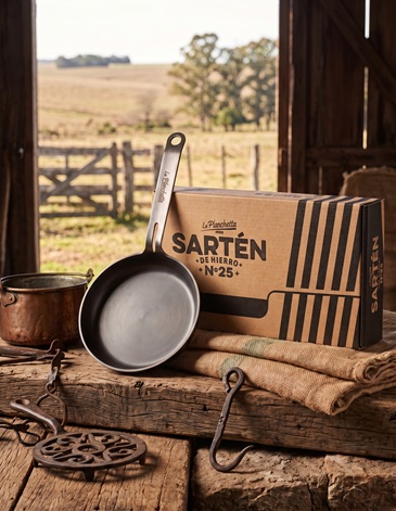 Sarten de Hierro 25 cm con mango La Planchetta