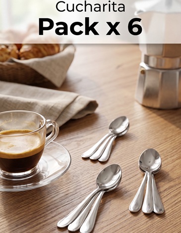 Cucharita de Cafe x 6 unidades CAROL