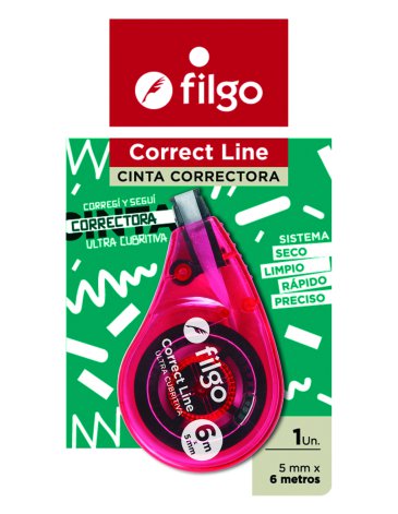 Cinta Correctora Correct Line 506 6 mt /  FILGO