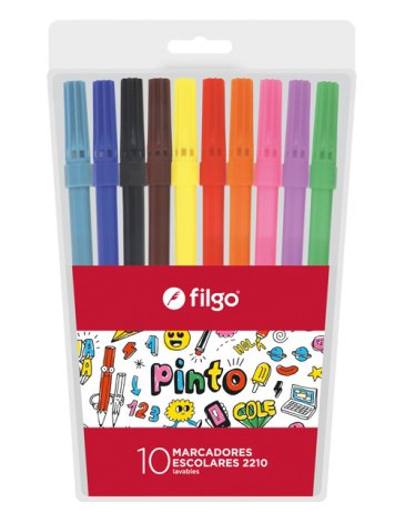 Marcador Pinto Estuche x10 Unidaes FILGO