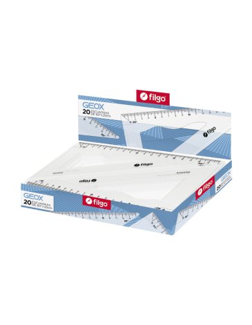 Escuadra Geo x 60° x 21 cm / Caja x 20 FILGO
