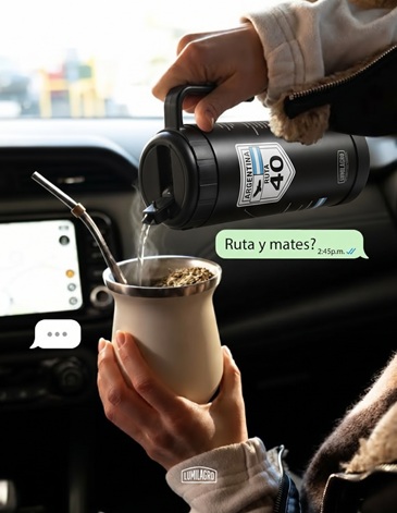 Termo Acero Pampa RUTA 40 1000ML LUMILAGRO