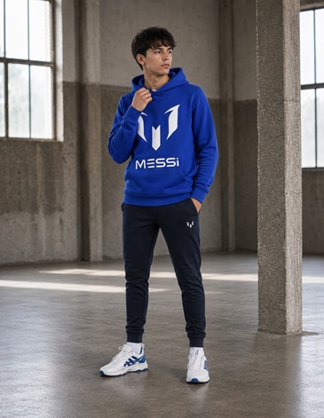 Buzo con Capucha Messi T4/16 Argentina Mundial MESSI COLLECTIONS