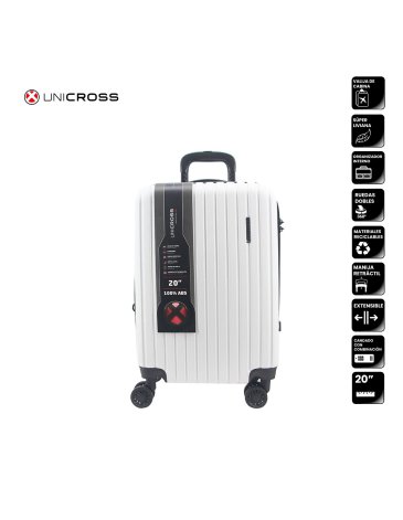 VALIJA CARRY ON ABS BLANCA 20