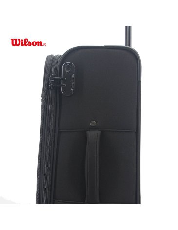 SET VALIJAS NEGRAS 20'' 24'' Y 28''  Tela - WILSON