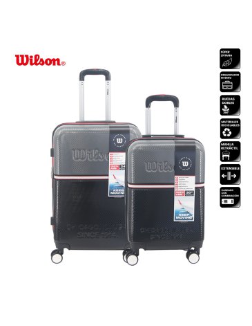 Set Valijas ABS 20'' 24'' Pulgadas WILSON