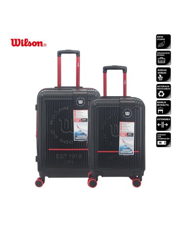 Venta por Mayor y Catalogo Set Valijas ABS 20'' 24'' Pulgadas WILSON