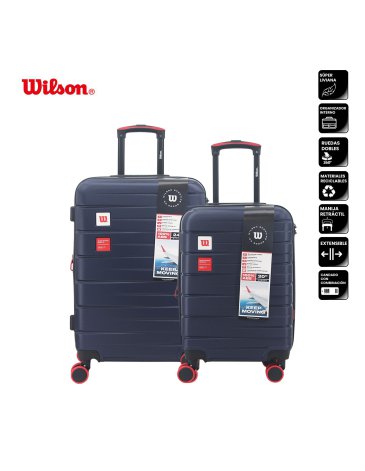 Set valijas abs 20'' 24'' WILSON
