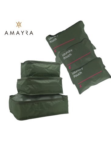 ORGANIZADOR DE VIAJE  6 PIEZAS - AMAYRA