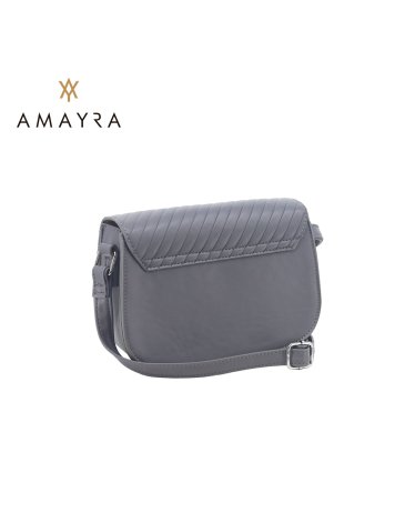 CARTERA  GRIS OSCURO - AMAYRA