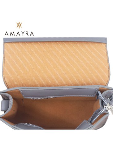 CARTERA  GRIS OSCURO - AMAYRA