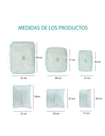 Organizador de Viaje x 6 - AMAYRA