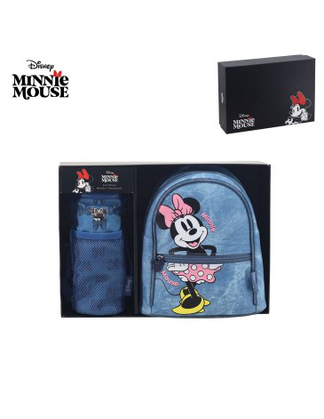 Mochila y Porta Botella Minnie DISNEY