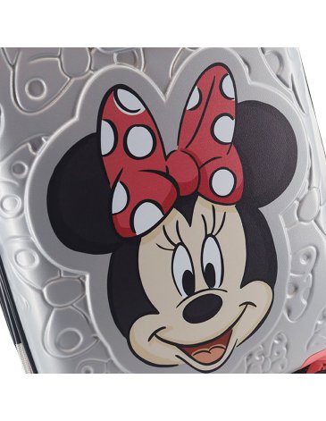 VALIJA CARRY ON 20'' ABS+UV PLATEADA MINNIE - DISNEY