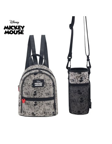 MOCHILA Y PORTA BOTELLA  MICKEY - DISNEY