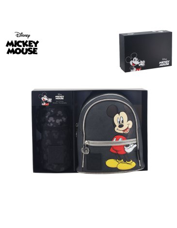 Mochila y Porta Botella Mickey DISNEY