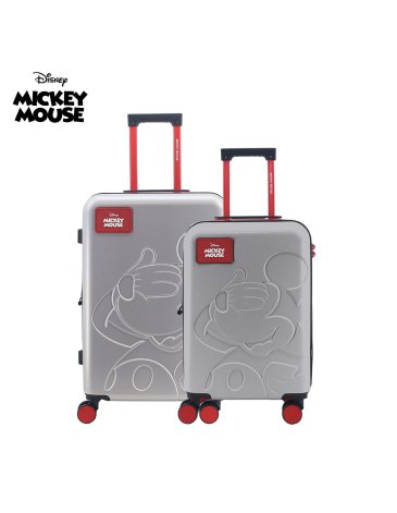 SET VALIJAS 20'' 24'' ABS GRISES MICKEY - DISNEY