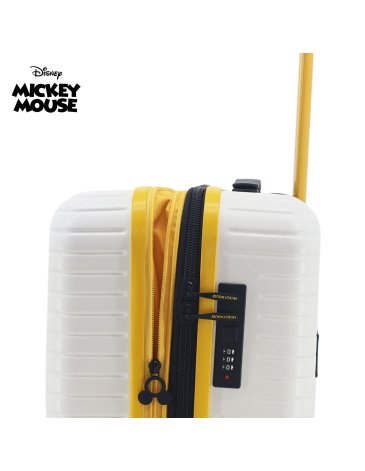 VALIJA CARRY ON 20'' ABS+UV BLANCA MICKEY - DISNEY