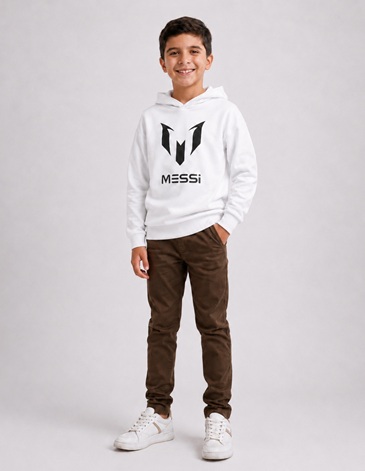 Buzo con Capucha Messi T4/16 Argentina Mundial MESSI COLLECTIONS