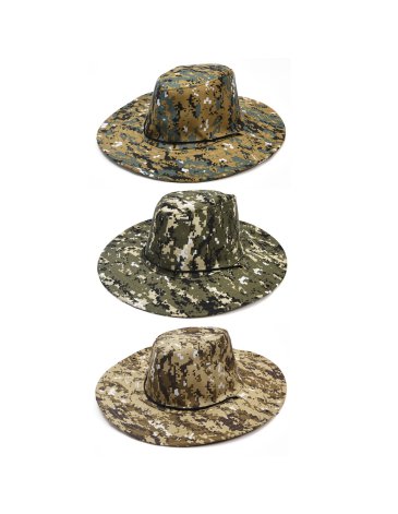 Venta por Mayor y Catalogo Sombrero Camping Camuflado C/sujetador Wanderlust