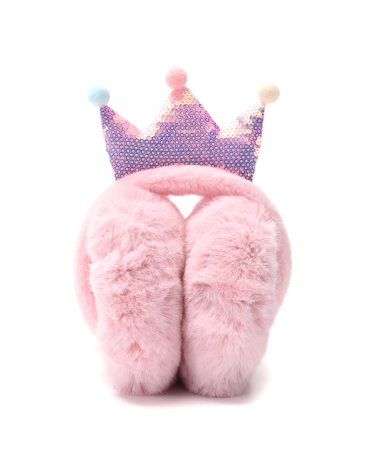 Orejera infantil plegable coronita lentejuelas SKORA