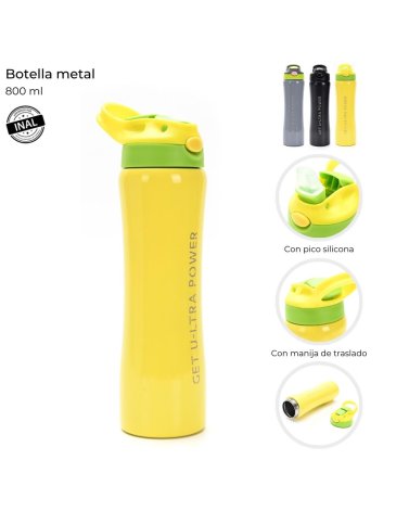 Botella metal con pico 800 ml  SKORA