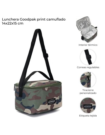 Lunchera Print camuflado Goodpak