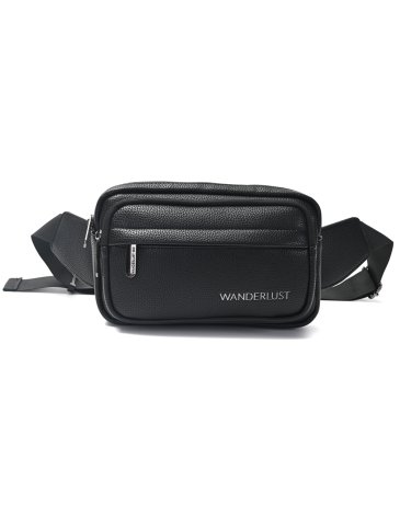 Riñonera Go Black PU Wanderlust