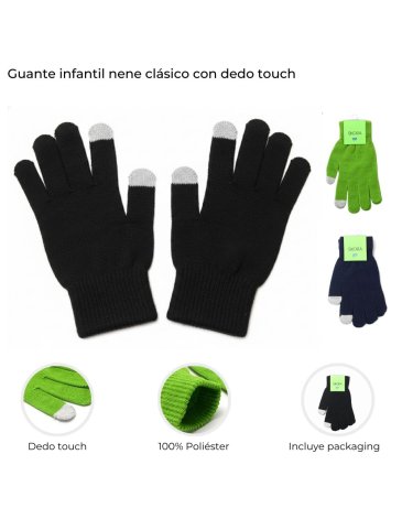 Guante Infantil con dedo touch SKORA