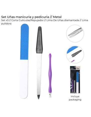 Set uñas Manicuria y Pedicuria SKORA