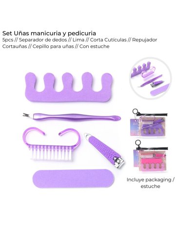 Set uñas manicura y pedicura Skora