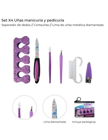 Set de uñas manicuria y pedicuria  Skora