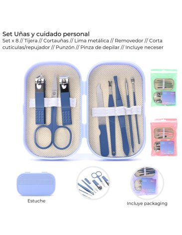 Set uñas y cuidado personal ( Incluye Neceser) Skora