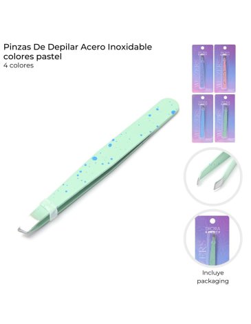 Pinzas de depilar acero inoxidable - Skora