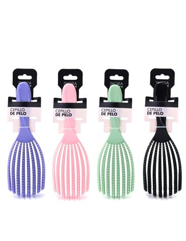 Cepillo desenredante liso con mango - Skora