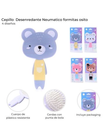 Cepillo desenredante Osito Skora