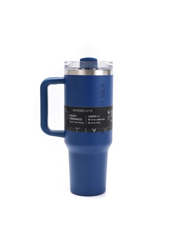 Vaso Termico con bombilla 1200 ML - WANDERLUST