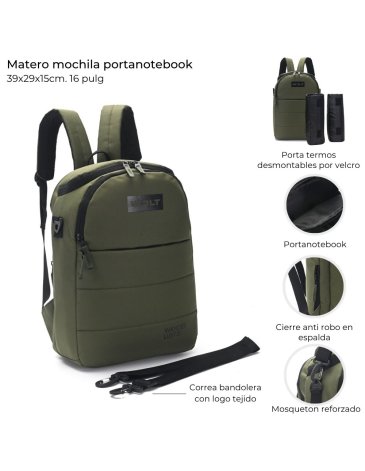 Mochila Matero Portanotebook 16'' - WANDERLUST