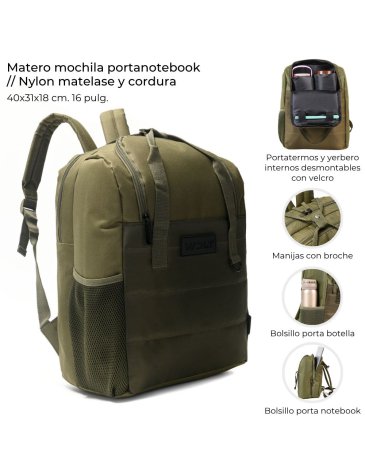Mochila Matero Portanotebook 16