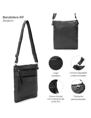 Bandolera Rif 3 Cierres PU - Skora