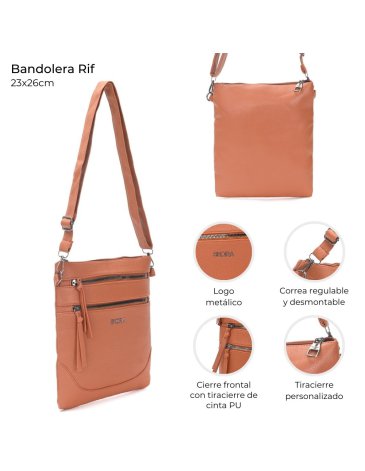 Bandolera Rif 3 Cierres PU - Skora