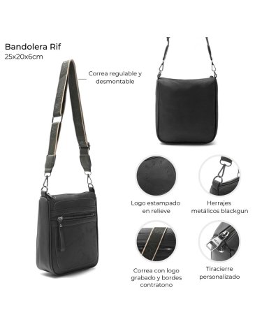 Bandolera Rif nylon correa de cinta Skora