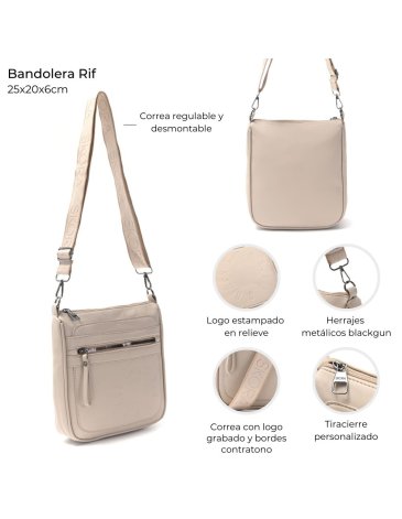 Bandolera Rif nylon correa de cinta Skora