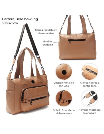 Cartera Bere Bowling con manija y correa Skora